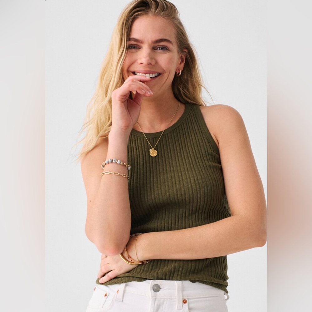Faherty Cambria Ribbed Tank Top